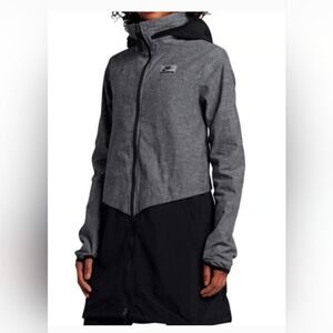Nike International Signature Parka Hooded Jacket Black Gray M